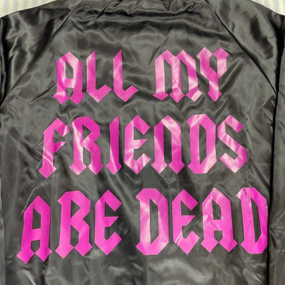 Lil UZI Vert All My Friends Are Dead Satin button jacket tour merch - Picture 4 of 9